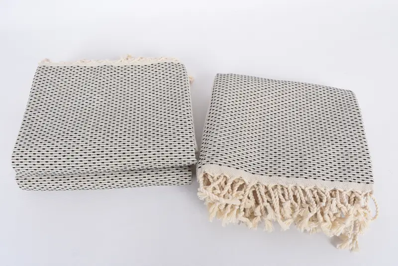 Hochzeitstuch, handgefertigtes Geschenk, Geschenk für sie, Strandhandtuch, 70x40 Baumwollschuh Dot -Handtuch, dünne und leichte türkische Peshtemal, personalisiertes Geschenk - 7
