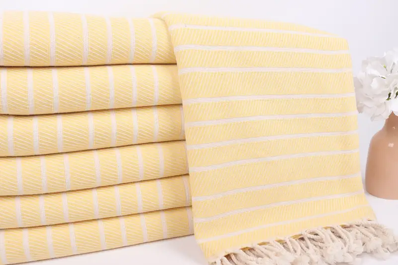 Personalized Turkish Towel, 70x40 Bamboo Striped Towel, Handmade Gift, Valentines Gift, Wedding Gift, Personalized Turkish Beach Towel, Yoga Towel - 2