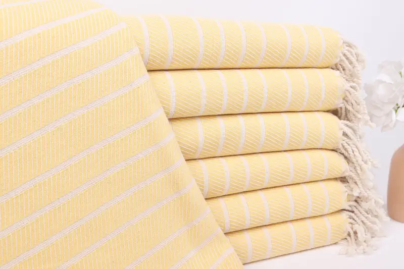 Personalized Turkish Towel, 70x40 Bamboo Striped Towel, Handmade Gift, Valentines Gift, Wedding Gift, Personalized Turkish Beach Towel, Yoga Towel - 1