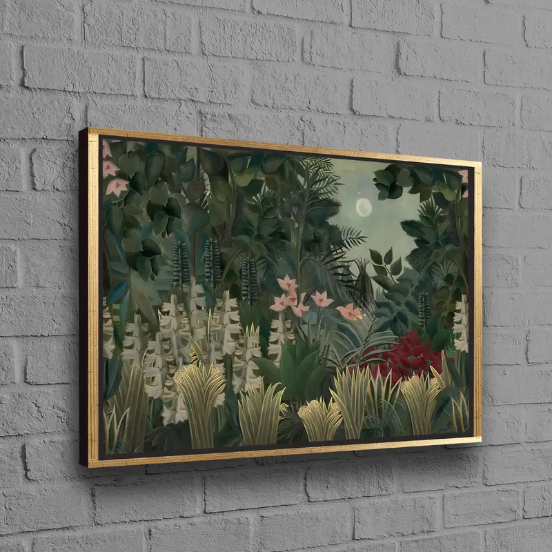 Zarif Boscage Glamora Çiçek Kanvas Tablo Tablo - Çiftlik Evi Dekoru