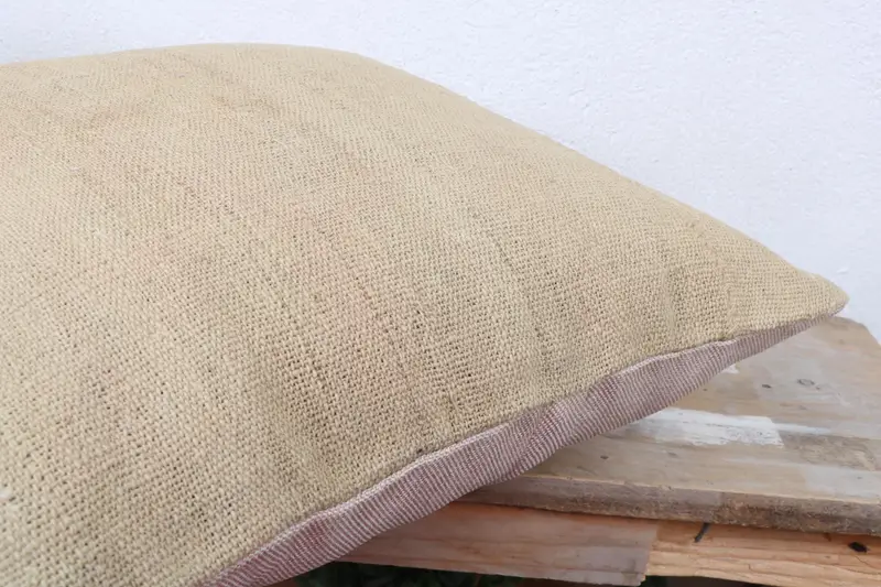 Vintage Kilim Throw Pillow, Turkish Pillow, Decorative Pillow, 18x18 Beige Cushion Cover, Cushion, Handmade Kilim Cushion, Handwoven Pillow Case - 6