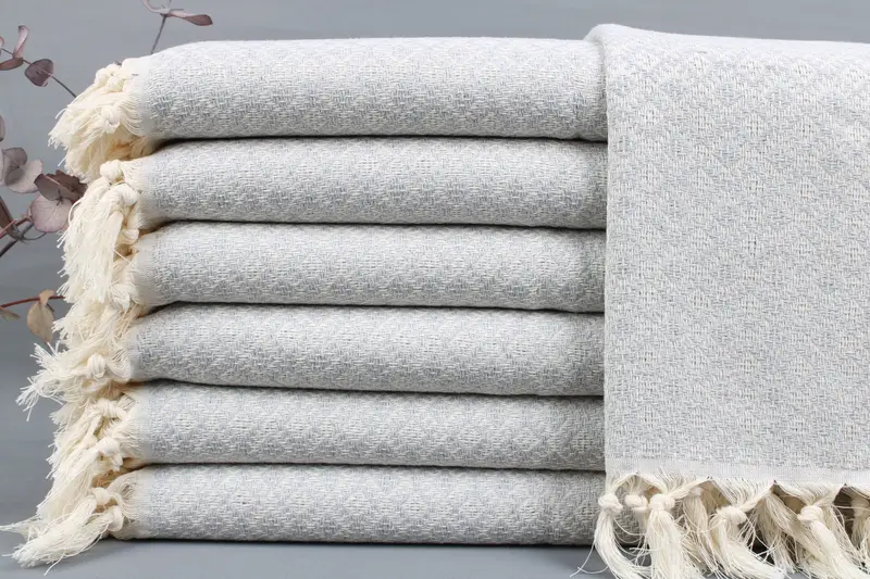 Face Towel Diamond Light Gray Dishcloth, 20x38 Inches