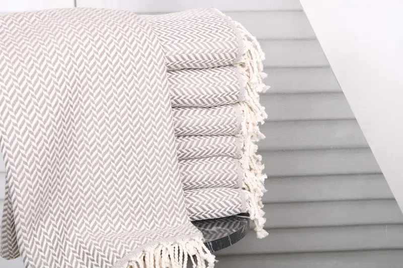 Monogram Turkish Towel, Custom Turkish Towel, Wedding Favors, Soft towel, Family Gift, 70x40 Cotton Chevron Towel, Wedding Hand Made Gift - 1