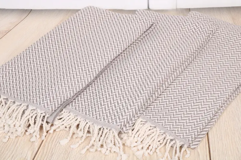 Monogram Turkish Towel, Custom Turkish Towel, Wedding Favors, Soft towel, Family Gift, 70x40 Cotton Chevron Towel, Wedding Hand Made Gift - 6