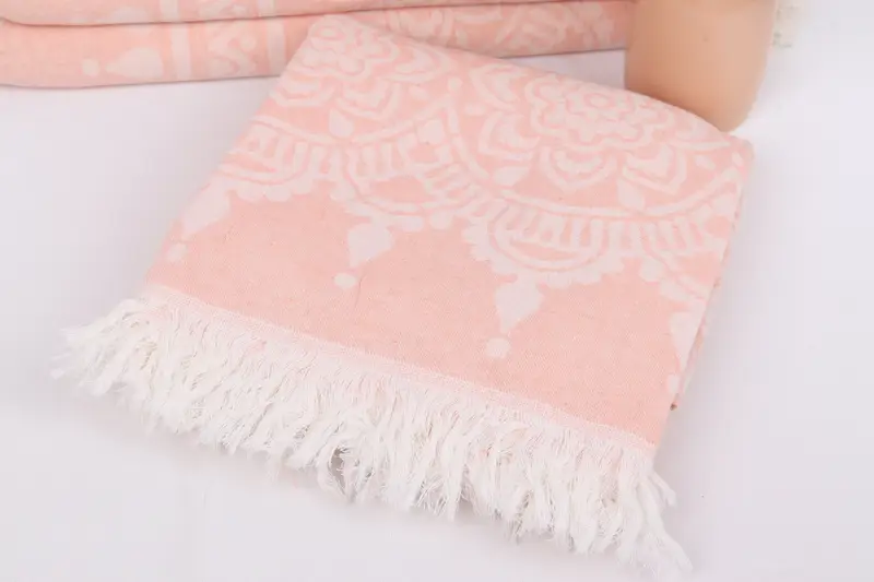 Beach Towel Bulk, Custom Towel, Turkish towel, 74x36 Cotton Floral Patterned Towel, Bachelorette Favors Beach, Best Friend Christmas Gift - 6