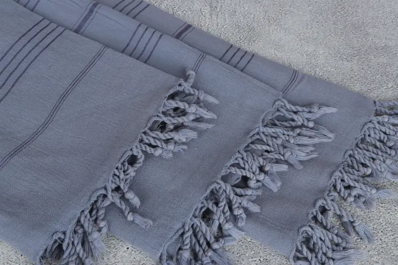 Organic Turkish towel, Wedding For Favor, Girls Weekend Favors, Beach Towel Gift, 64x36 Cotton Striped Stonewashed Towel, Turkish Towel Beach - 5