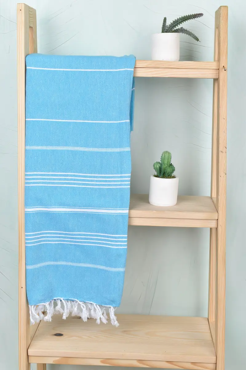 70x40 Cotton Striped Towel, Sand-resistant towel, Turkish beach towel, Beach Towel Personalized, Organic Beach Towel, Bridal Gifts, Best Beach Towel - 8