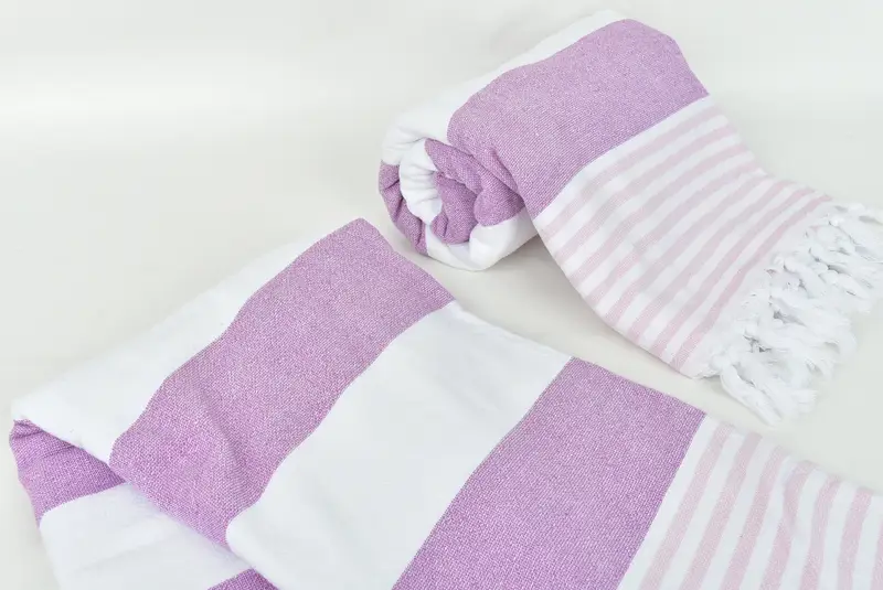 Personalized Bridesmaid Gift, Personalized Gifts, Embroidery Towels, Hammam towel, 68x36 Cotton Striped Terry Towel, Oversized Beach Towel - 7