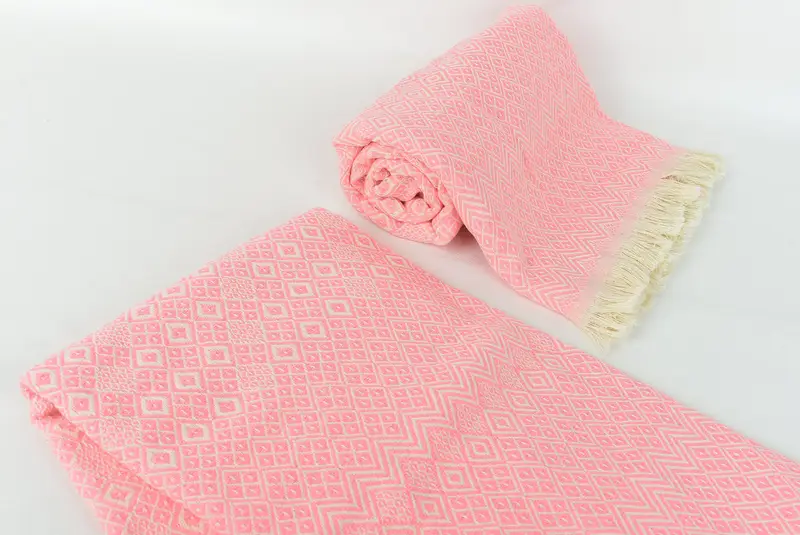 Large Turkish Towel, 70x40 Cotton Diamond Towel, Bridal Shower Favors, Beach Towel Monogram, Best Friend Christmas Gift, Housewarming Gift - 7