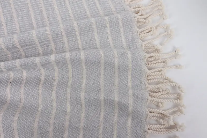 Decorative Towel, Personalized Towel, Monogram Turkish Towel, Sand-free towel, 70x40 Bamboo Herringbone Towel, Wedding Day Gift For Bride - 8