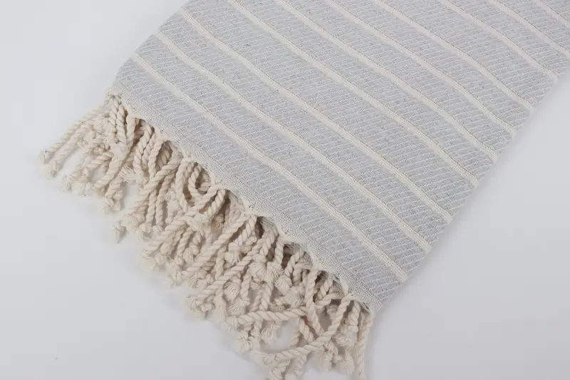 Decorative Towel, Personalized Towel, Monogram Turkish Towel, Sand-free towel, 70x40 Bamboo Herringbone Towel, Wedding Day Gift For Bride - 7