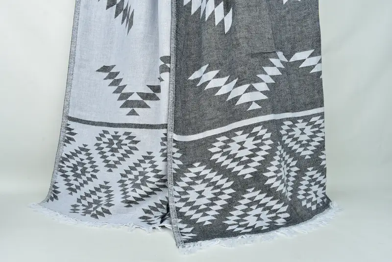 Beach Theme Wedding Gift, Oversized Beach Towel, Wedding Gift For Bride, 84x56 Cotton Kilim Towel, Bridesmaid Gifts, Throw Blanket, Woven Blanket - 8