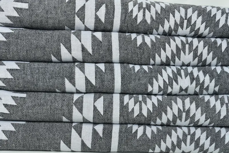 Beach Theme Wedding Gift, Oversized Beach Towel, Wedding Gift For Bride, 84x56 Cotton Kilim Towel, Bridesmaid Gifts, Throw Blanket, Woven Blanket - 3