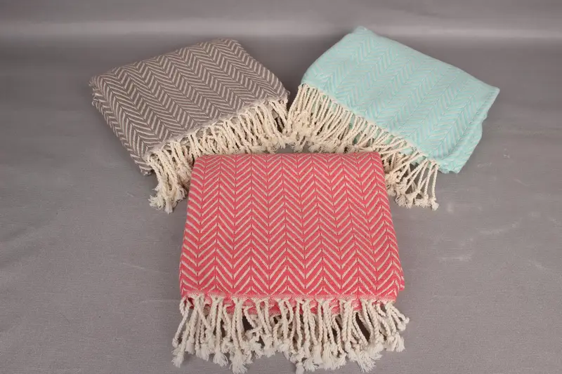 Quick-dry peshtemal, Bridal Shower Gift, Bachelorette Party Gifts, Customized Turkish Towel, Valentines Day Gift Idea, 70x40 Cotton Zig zag Towel - 3