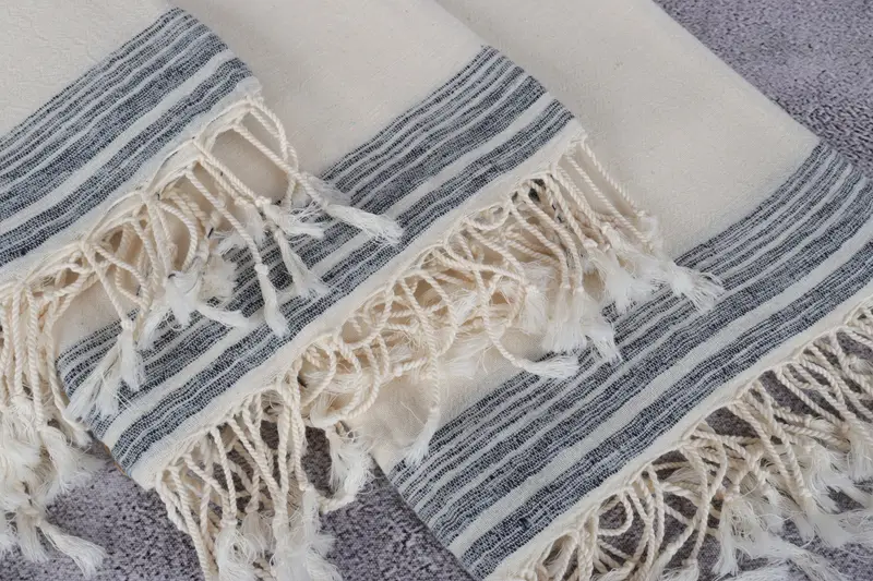 Handmade Gift, Peshtemal Towel, Custom Bath Towel, 68x36 Cotton Striped Towel, Grandma Gift, Bridal Shower Gift, Vegas Bachelorette Party Favors - 5