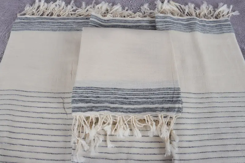 Handmade Gift, Peshtemal Towel, Custom Bath Towel, 68x36 Cotton Striped Towel, Grandma Gift, Bridal Shower Gift, Vegas Bachelorette Party Favors - 4