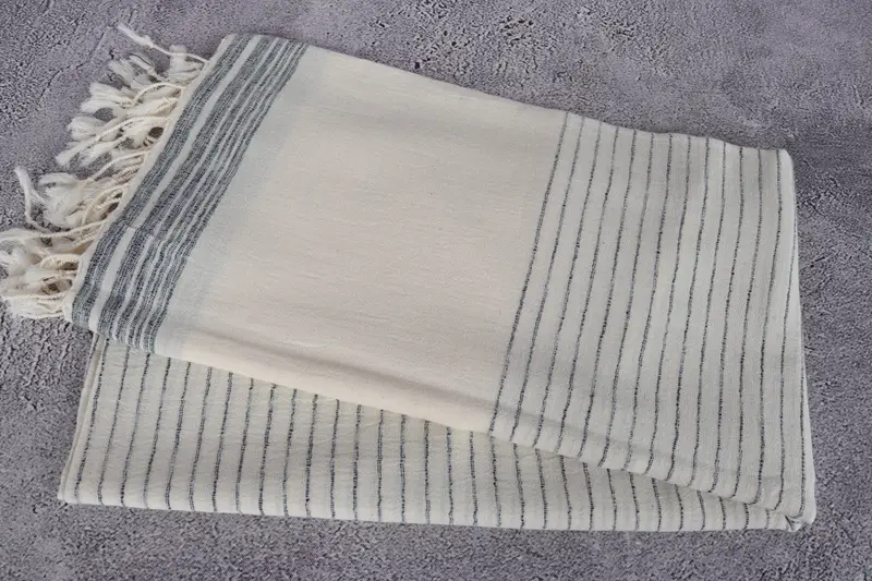Handmade Gift, Peshtemal Towel, Custom Bath Towel, 68x36 Cotton Striped Towel, Grandma Gift, Bridal Shower Gift, Vegas Bachelorette Party Favors - 6
