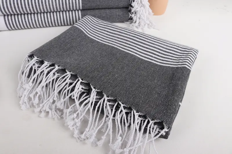 Personalized Gift For Her, Wedding Towel, Bachelorette Party Favors, Quick-Dry Beach Towel, 70x40 Cotton Striped Towel, Spa Towel, Absorbent towel - 5