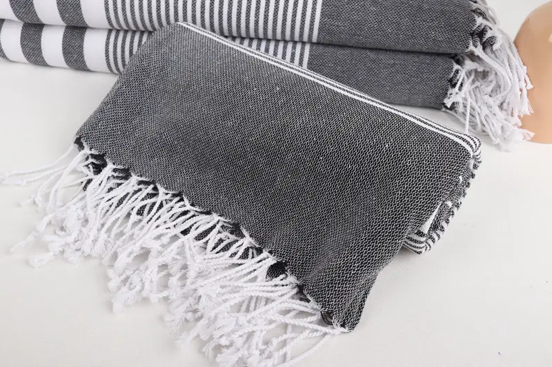 Personalized Gift For Her, Wedding Towel, Bachelorette Party Favors, Quick-Dry Beach Towel, 70x40 Cotton Striped Towel, Spa Towel, Absorbent towel - 3