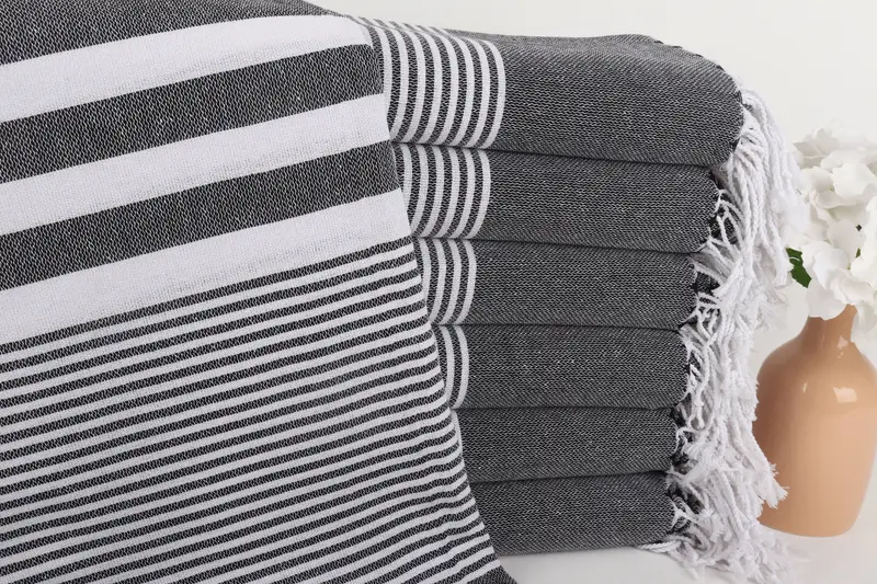 Personalized Gift For Her, Wedding Towel, Bachelorette Party Favors, Quick-Dry Beach Towel, 70x40 Cotton Striped Towel, Spa Towel, Absorbent towel - 1