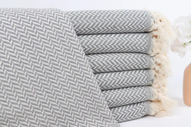 70x40 Cotton Chevron Towel, House Warming Gift, Monogram Beach Towel, Quick-dry towel, Housewarming Gift, Best Friend Wedding Gift, Decorative Towel - 1