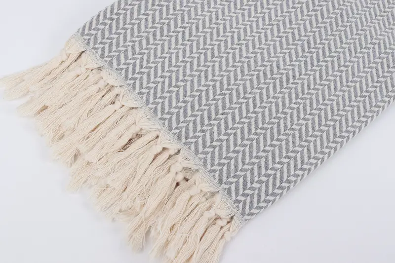 70x40 Cotton Chevron Towel, House Warming Gift, Monogram Beach Towel, Quick-dry towel, Housewarming Gift, Best Friend Wedding Gift, Decorative Towel - 7
