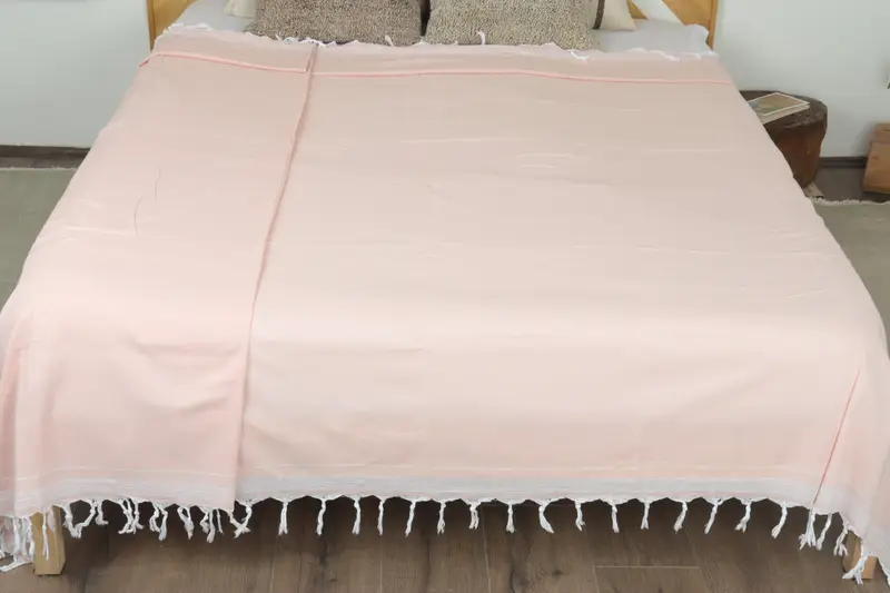 Tablecloth, Bridal Shower Gift, Shower Curtain, Woven Throw Blanket, Unique Gift, Best Wedding Gift, 92x56 Cotton Striped Towel, Turkish Tablecloth - 8