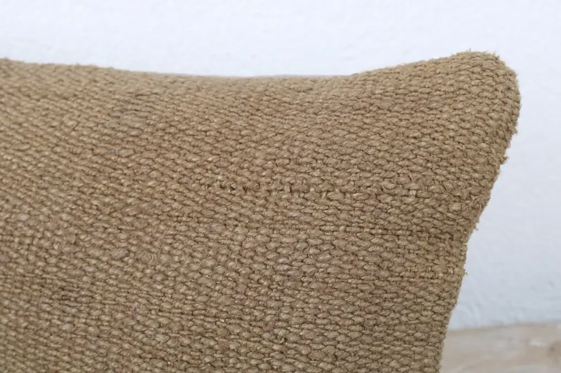 8x16 Brown Pillow Case, One Of A Kind Pillow Sham, Cushion Cover, Home Decor Pillow, Handmade Kilim Cushion, Vintage Kilim Throw Pillow - 5