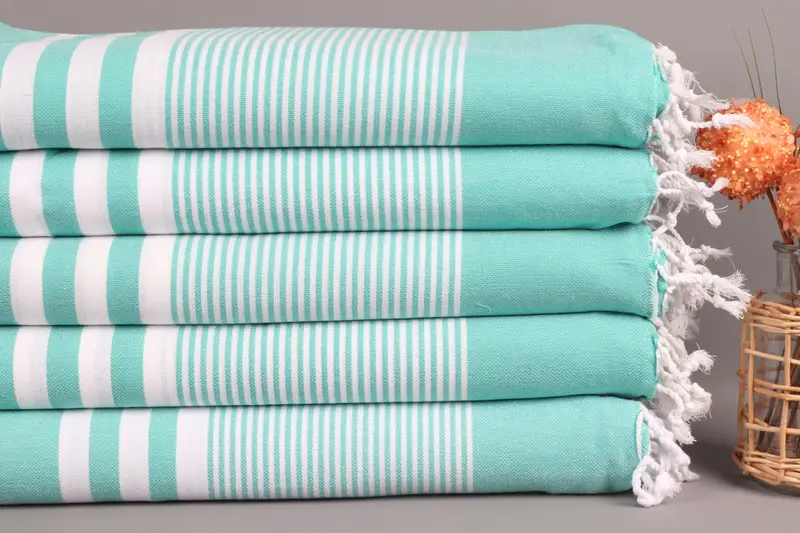 Best Friend Gift, Housewarming Gift, Gift For Her, Organic Cotton Towel, Personalized Wedding Gift For Couple, Gym Towel, 70x40 Cotton Striped Towel - 2