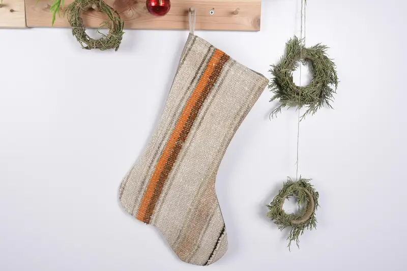 Şenlikli Noel Süsleri Desen, Dayanıklı 1 Parça Noel Çorabı