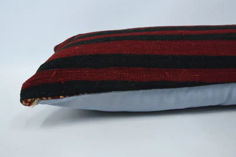 Retro Pillow Sham, Turkish Pillow, Car Pillow, Cushion, 16x48 Red Cushion, Tribal Pillow, Home Decor Pillow, Boho Pillow Sham Cover - 5