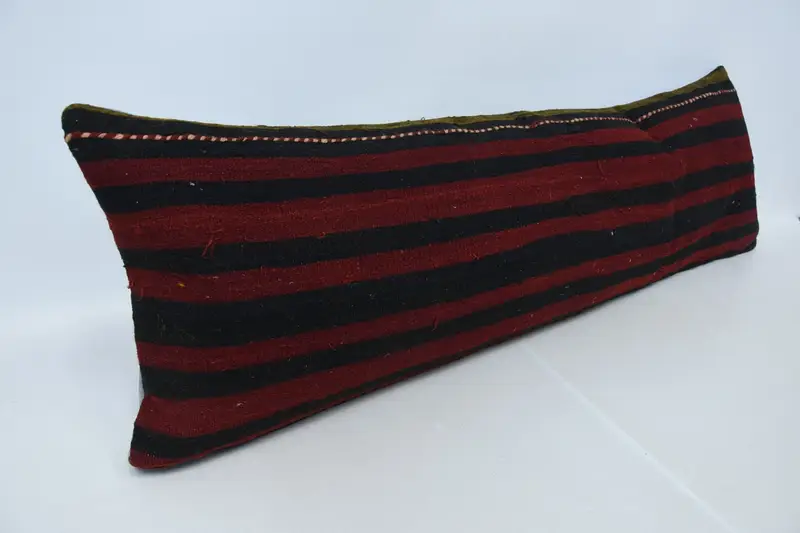 Retro Pillow Sham, Turkish Pillow, Car Pillow, Cushion, 16x48 Red Cushion, Tribal Pillow, Home Decor Pillow, Boho Pillow Sham Cover - 3