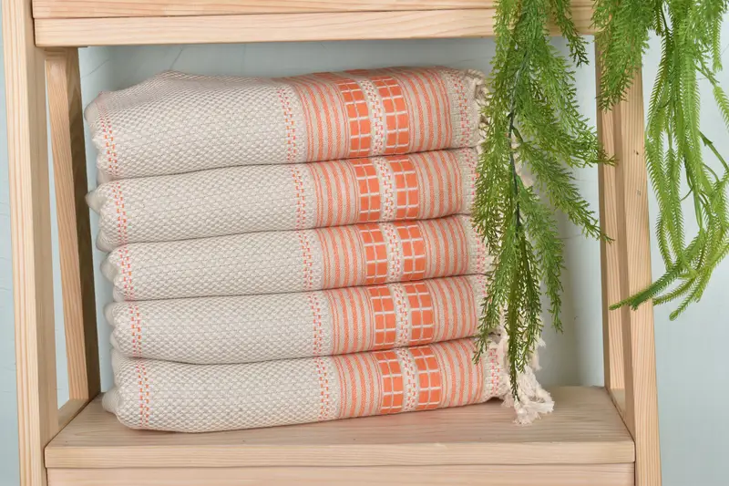 68x40 Linen Striped Towel, Personalized Beach Towel, Gift For Mom, Bachelorette Party Favors, Decorative Towel, Gym Towel, Bachelorette Party Gifts - 2