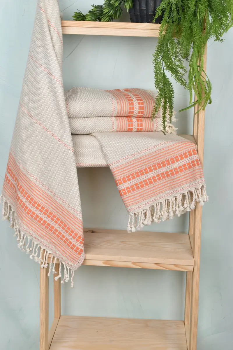 68x40 Linen Striped Towel, Personalized Beach Towel, Gift For Mom, Bachelorette Party Favors, Decorative Towel, Gym Towel, Bachelorette Party Gifts - 6