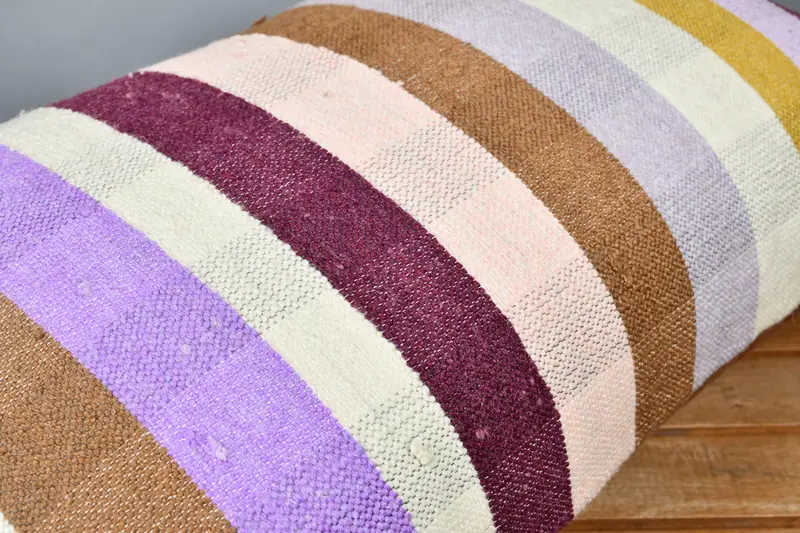 Outdoor Pillow Sham, Home Decor Pillow, Kilim Cushion Sham, Antique Pillows, 16x24 Beige Cushion Cover, Nautical Throw Pillow, Pillow - 3