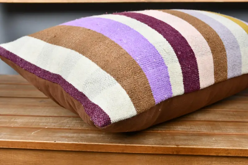 Outdoor Pillow Sham, Home Decor Pillow, Kilim Cushion Sham, Antique Pillows, 16x24 Beige Cushion Cover, Nautical Throw Pillow, Pillow - 4