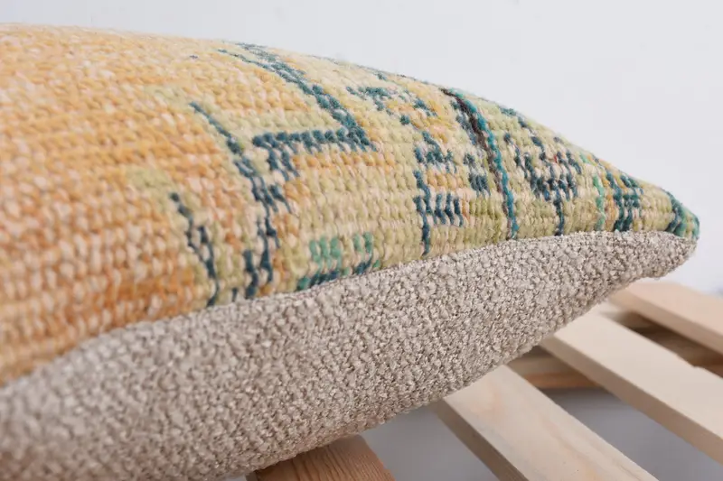 Throw Kilim Pillow, Decorative Throw Pillow, Boho Pillow, Home Decor Pillow, Cushion Case, Bench Pillow Cover, 14x14 Red Cushion Cover - 7