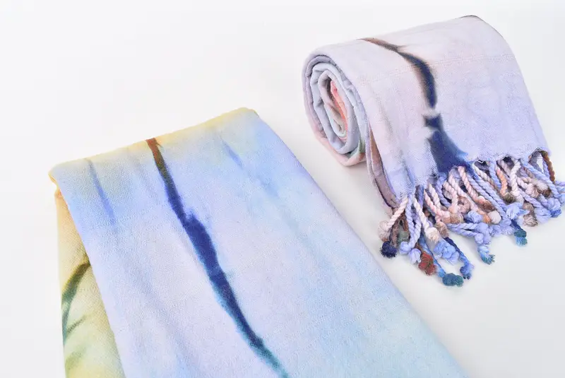 First Wedding Anniversary Gift, 64x28 Cotton Tie Dye Towel, Wedding Gifts Towel, Personalize Gift, Bachelorette Party Gift, Sand-free towel - 8