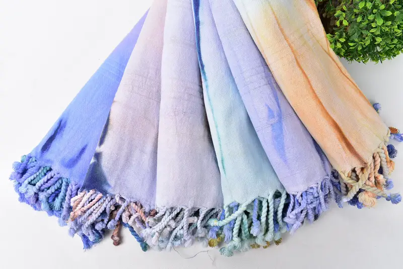 First Wedding Anniversary Gift, 64x28 Cotton Tie Dye Towel, Wedding Gifts Towel, Personalize Gift, Bachelorette Party Gift, Sand-free towel - 5