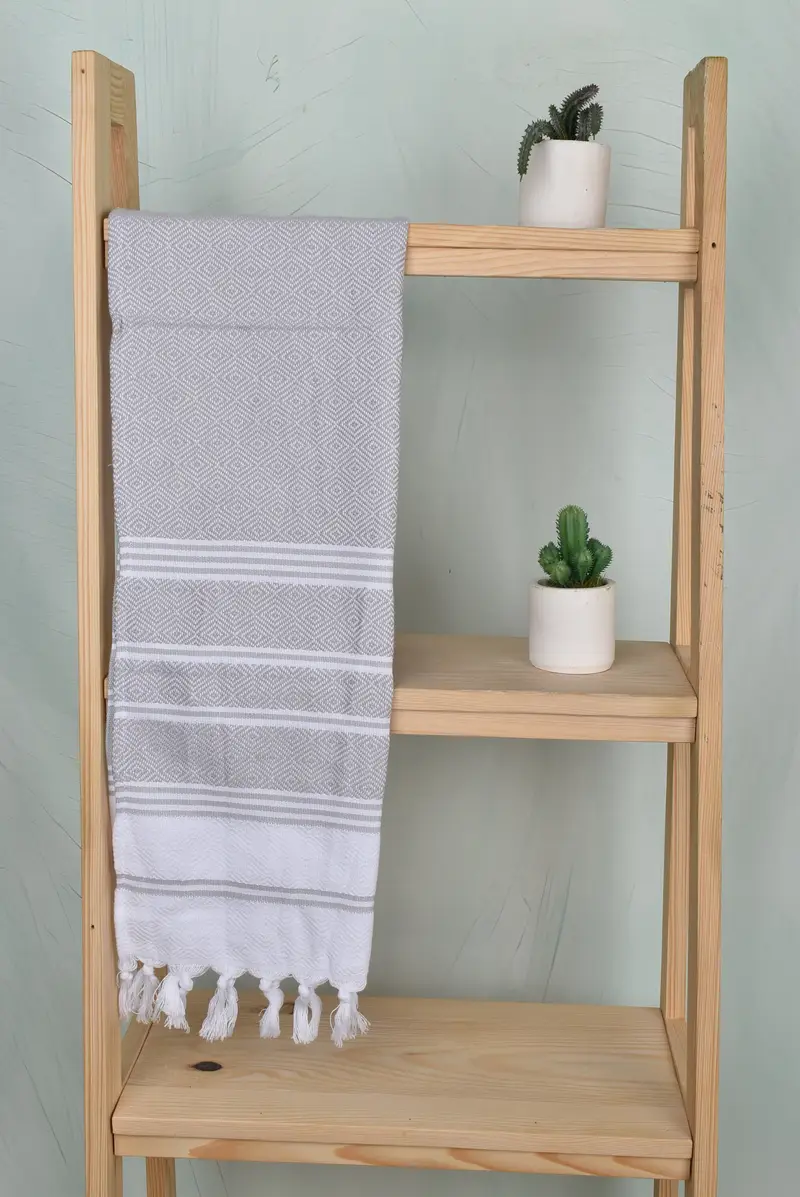 Turkish Tea Towel, Wedding Favors, Small Bath Towels, 40x18 Cotton Diamond Towel, Wedding Shower Gift, Holiday Towel, Girl Trip Party Favor - 8