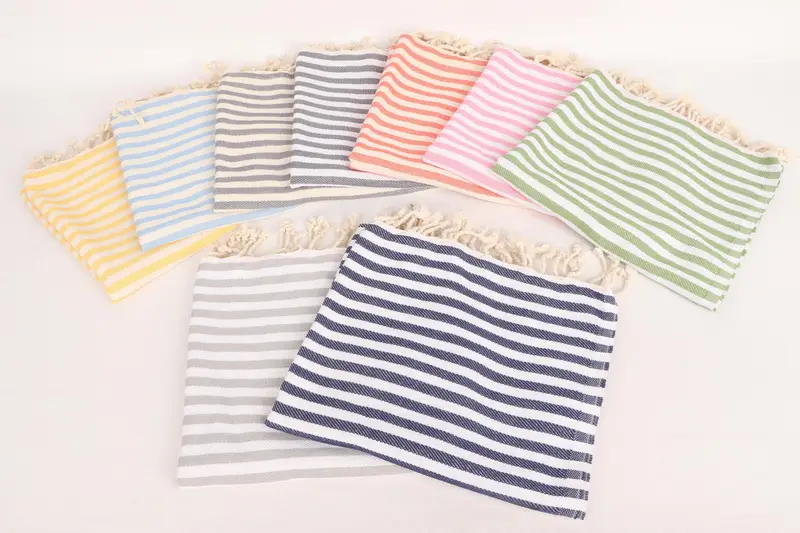 Bachelorette Party Items, 40x18 Cotton Striped Towel, Embroidery Towel, Custom Hand Towel, Bathroom Towel, Bridesmaid Gifts, Monogram Kitchen Towel - 3