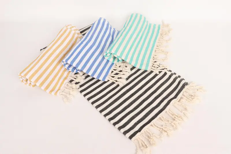 Bachelorette Party Items, 40x18 Cotton Striped Towel, Embroidery Towel, Custom Hand Towel, Bathroom Towel, Bridesmaid Gifts, Monogram Kitchen Towel - 5