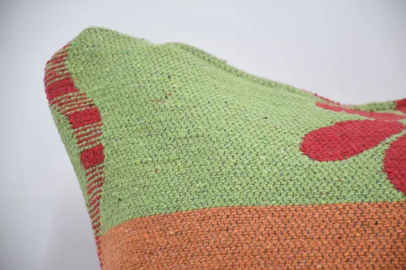 Retro Throw Cushion, Vintage Pillow, 28x28 Orange Pillow Case, Cushion Case, Home Decor Pillow, Kilim Pillow Cover, Nautical Throw Pillow Sham - 2