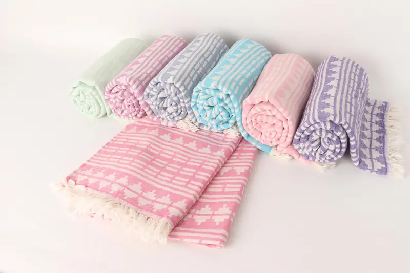 Girls Weekend Favors, Bachelorette Party Gift, Travel towel, 70x40 Cotton Kilim Design Towel, Gift Boxes Towel, Personalized Bridesmaid Gift - 4