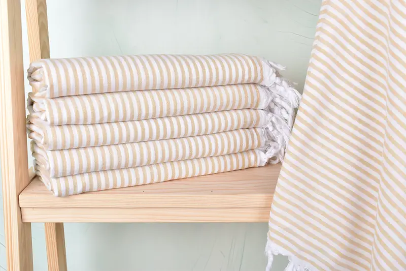 Beach Theme Bachelorette Party Gifts, Baby Boy Gift, Quick-dry towel, Turkish towel, 68x36 Cotton Striped Towel, Spa Gift Towel, Large Turkish Towel - 1