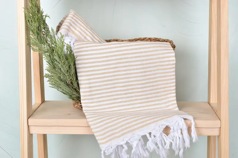 Beach Theme Bachelorette Party Gifts, Baby Boy Gift, Quick-dry towel, Turkish towel, 68x36 Cotton Striped Towel, Spa Gift Towel, Large Turkish Towel - 4