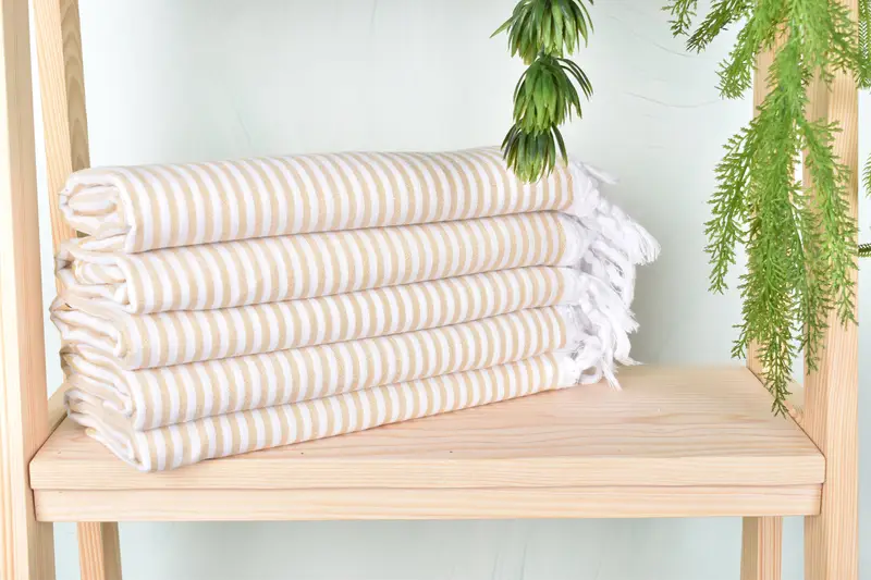 Beach Theme Bachelorette Party Gifts, Baby Boy Gift, Quick-dry towel, Turkish towel, 68x36 Cotton Striped Towel, Spa Gift Towel, Large Turkish Towel - 2
