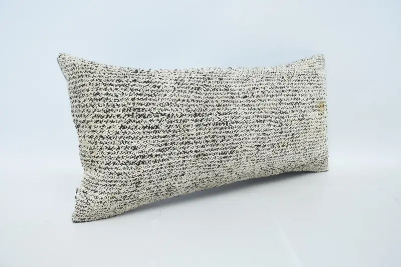 Aztec Cushion Case, Pillow Cover, Handmade Kilim Cushion, Kilim Pillow Cover, Home Decor Pillow, 12x24 Brown Pillow Cover - 3