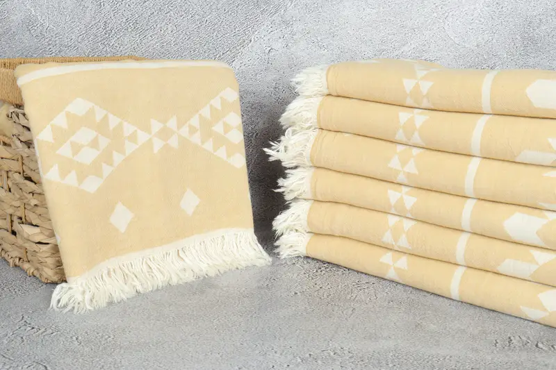 70x60 Cotton Geometric Towel, Tablecloth, Woven Throw Blanket, Bedspread, Organic Throw, Bachelor Party Favors, Turkish Bedspread, Turkish Bedcover - 4