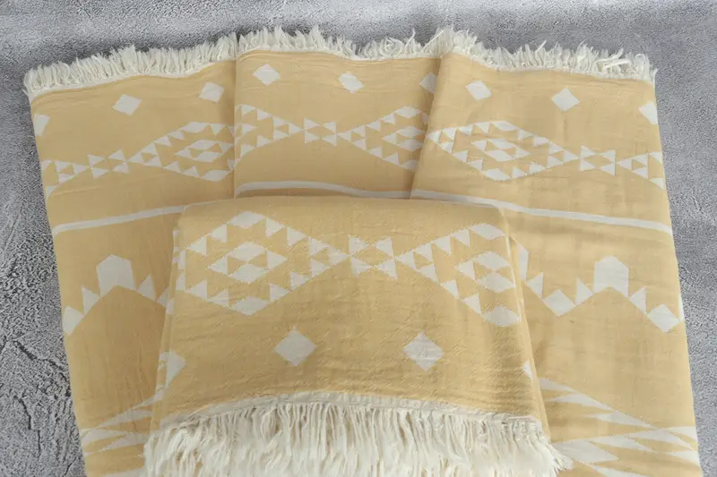 70x60 Cotton Geometric Towel, Tablecloth, Woven Throw Blanket, Bedspread, Organic Throw, Bachelor Party Favors, Turkish Bedspread, Turkish Bedcover - 5
